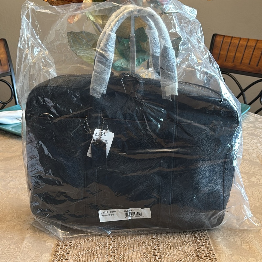 NWT Coach Black Leather Bag - Picture 13 of 13